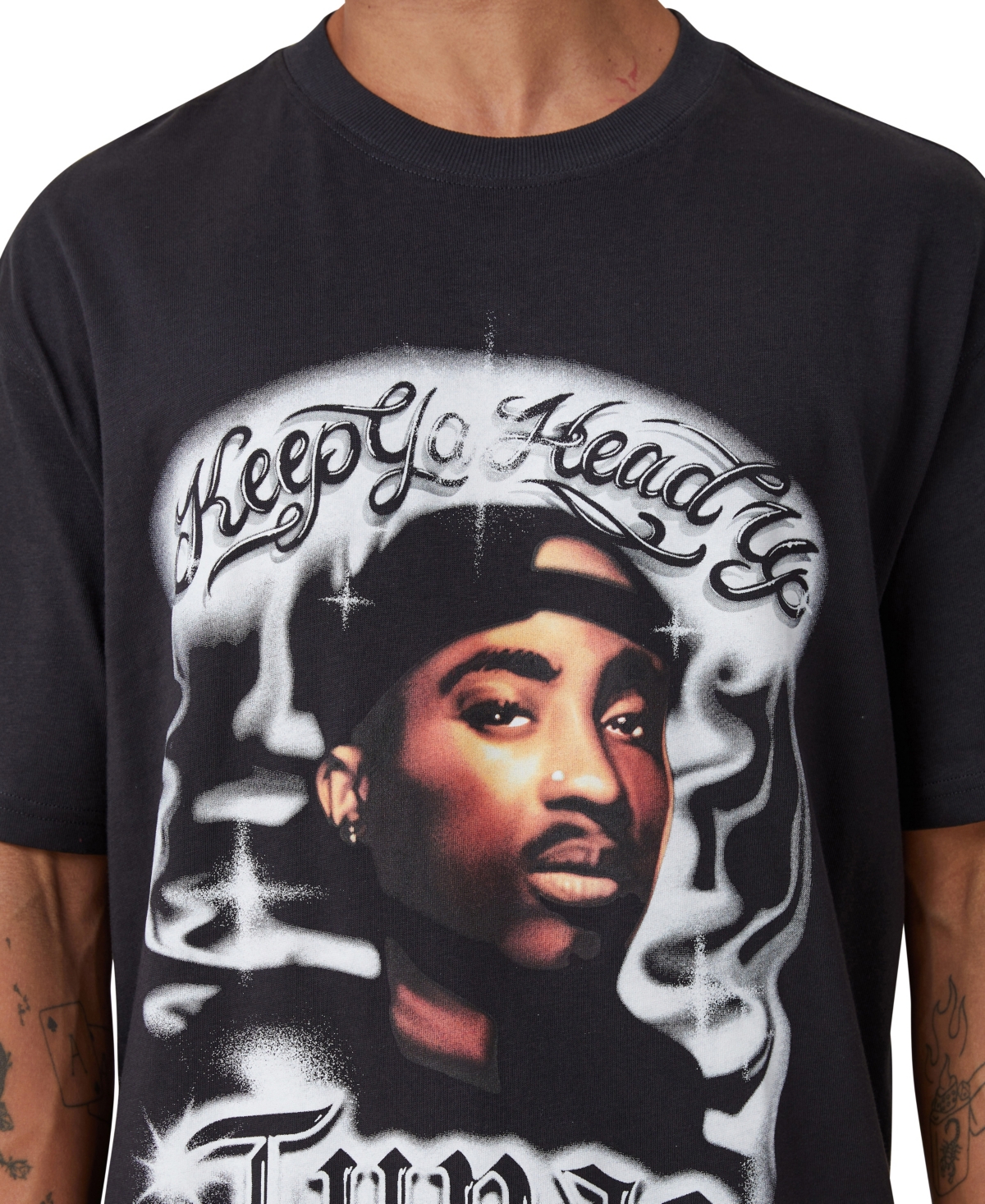 COTTON ON MEN'S LOOSE FIT MUSIC T-SHIRT 