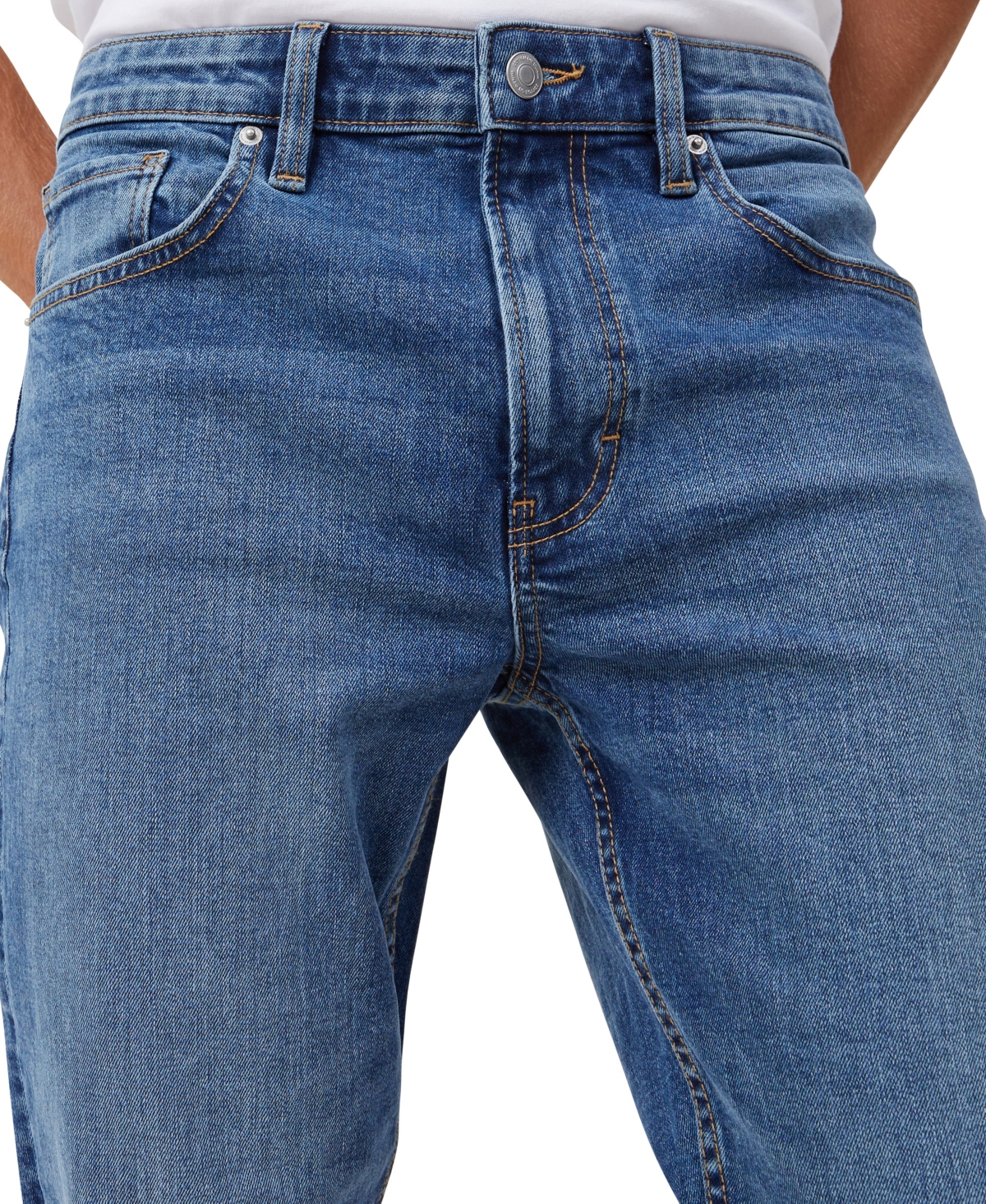 Shop Cotton On Men's Slim Tapered Jean In Blue