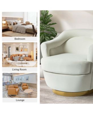 Modern Round Accent Chair for Living Room Bedroom
