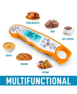 Instant Read Food Thermometer - Waterproof Digital Meat Thermometer