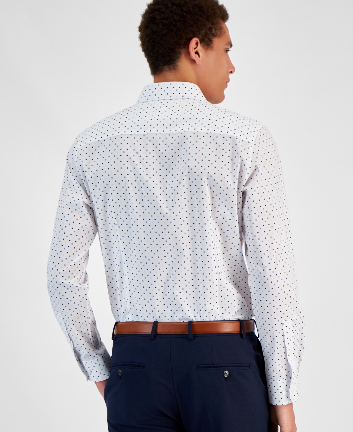 Bar Iii Men's Slim-Fit Printed Dress Shirt, Created for Macy's