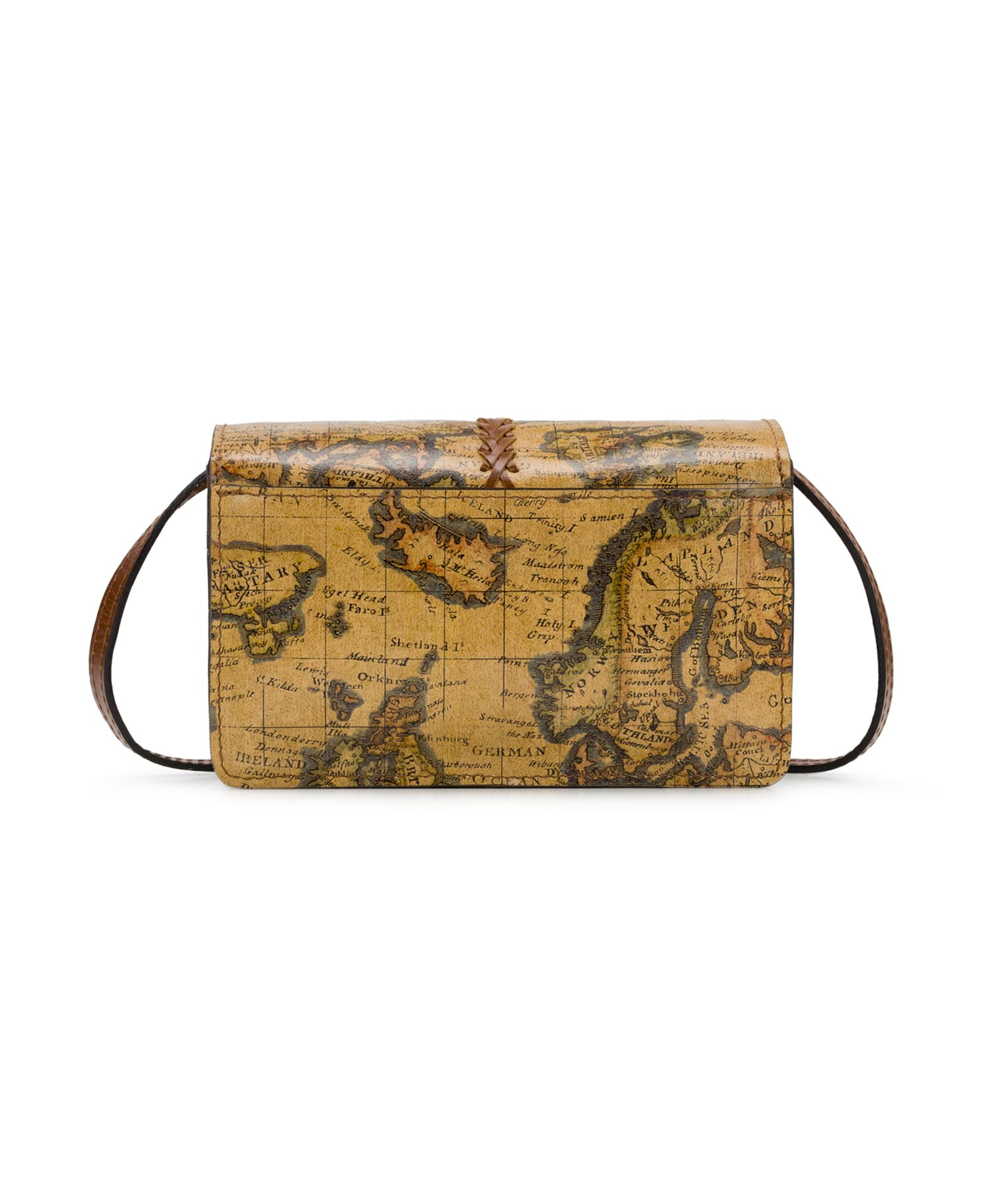 Bianco Small Leather Crossbody Organizer Bag