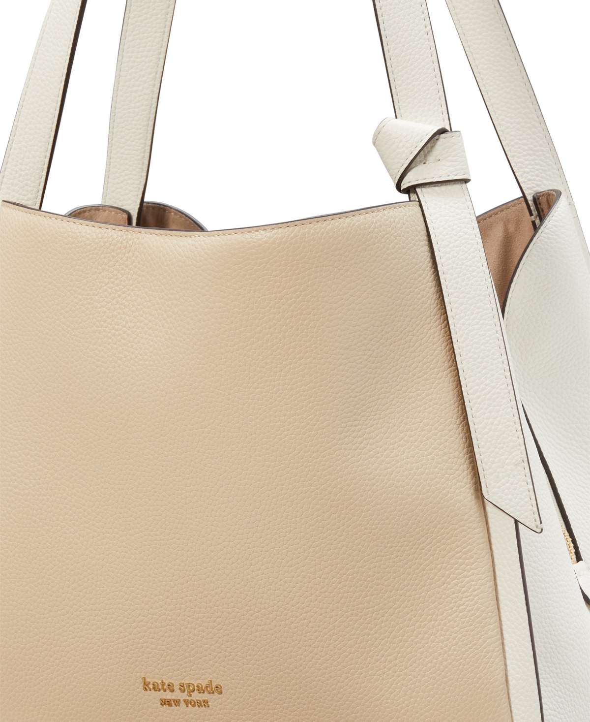 kate spade new york Knott Colorblocked Pebbled Leather Medium Shoulder Bag