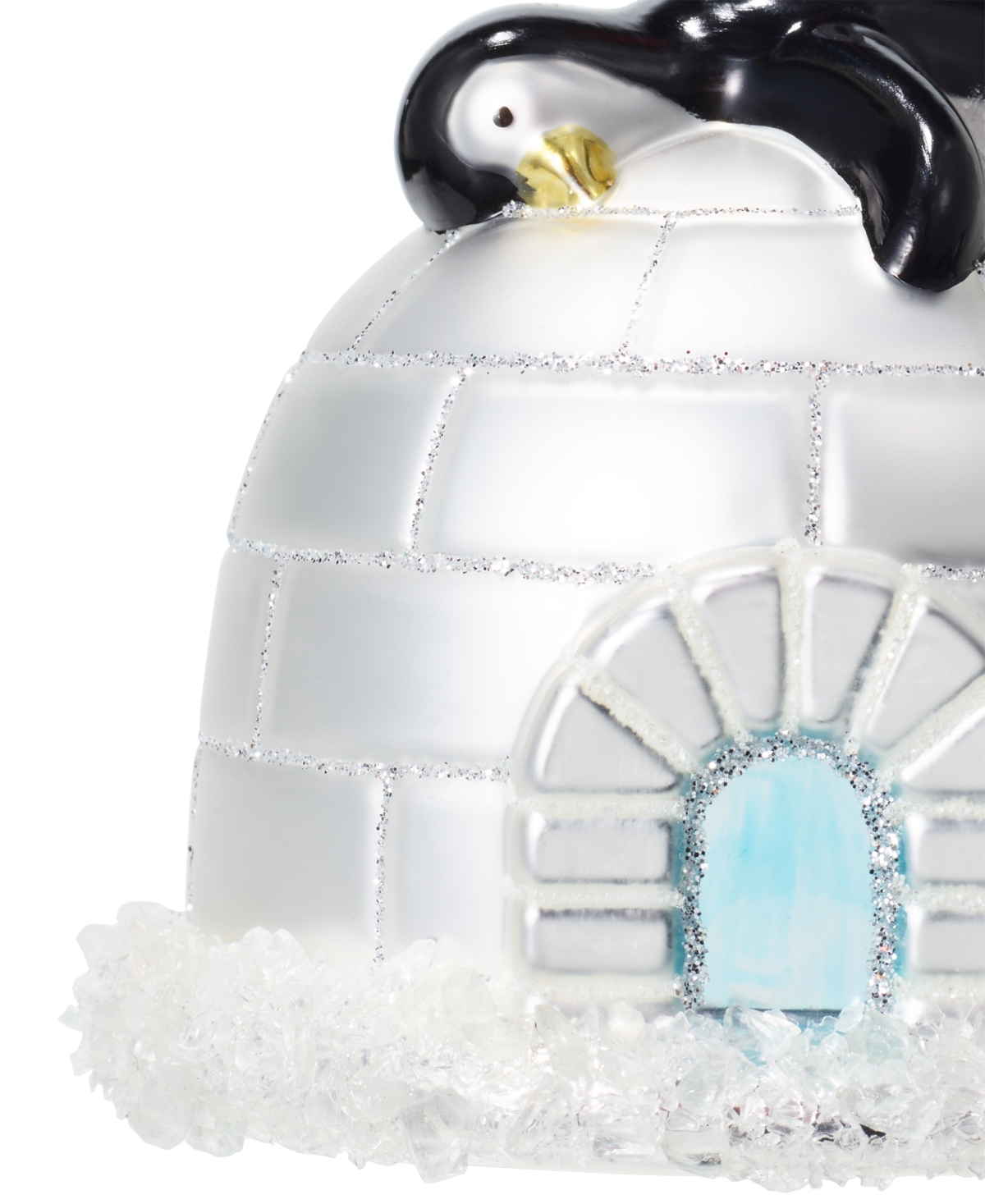 Holiday Lane Northern Lights Penguin Igloo Ornament, Exclusively at Macy's