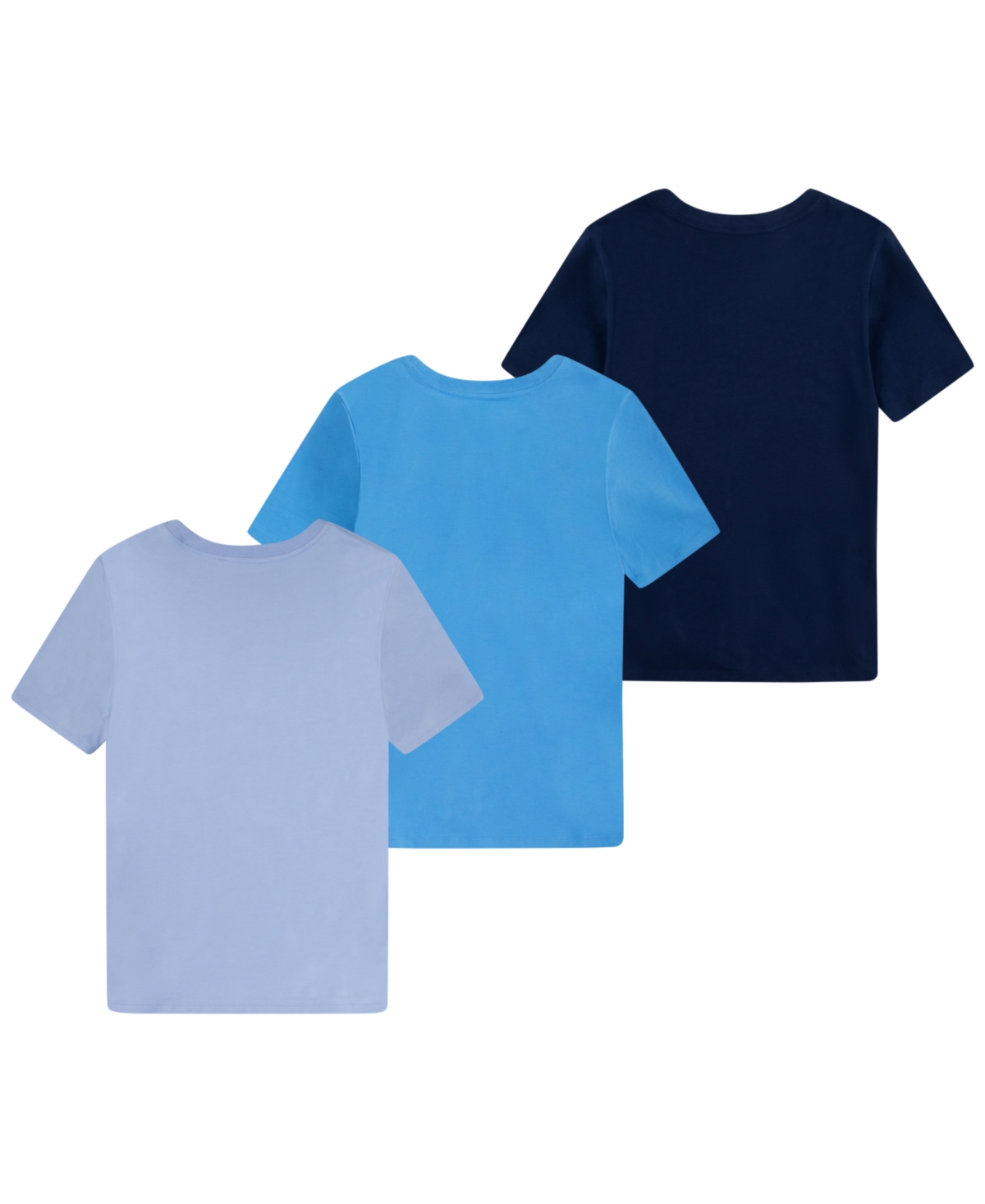 Polo Ralph Lauren Big Boys Crewneck Undershirts, 3 Pack In Blue