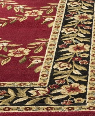 Lyndhurst LNH557 Red and Black 8' x 11' Area Rug