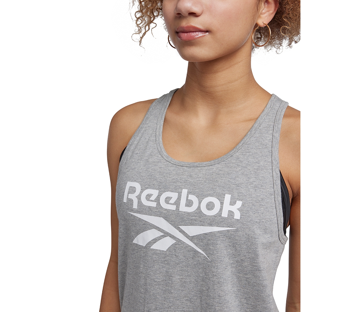 Reebok Women's Identity Cotton Big Logo Tank Top