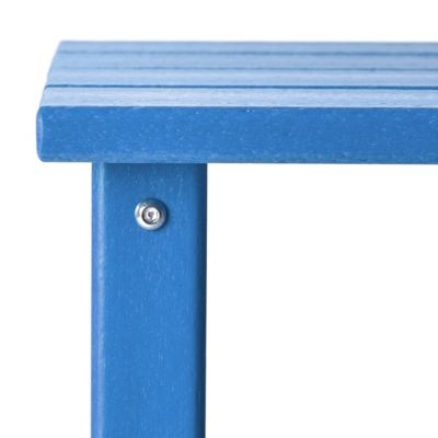 3 Piece Set Outdoor Folding Adirondack Chairs with Side Table