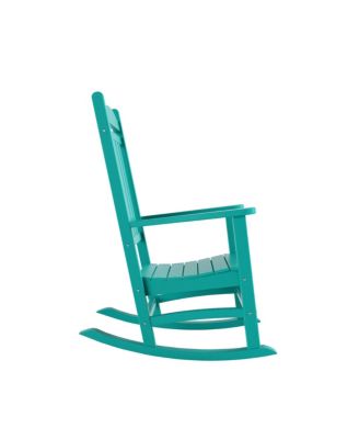 All-Weather Outdoor Patio Poly Classic Porch Rocking Chair (Set of 2)