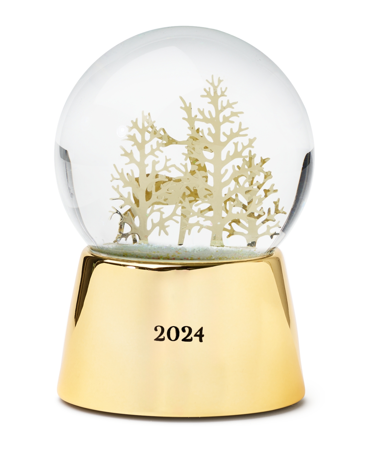 Holiday Lane Shine Bright Gold-Tone Water Globe, Exclusively at Macy's
