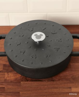 Disney Monochrome 3 Quart Cast Iron Shallow Casserole