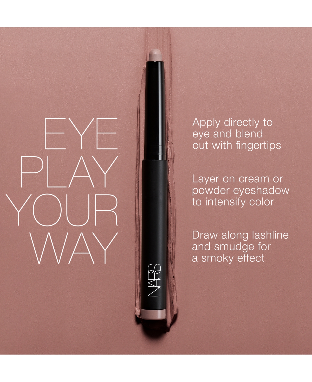 Nars Total Seduction Eyeshadow Stick In Don't Touch (matte Milk Tea Brown)
