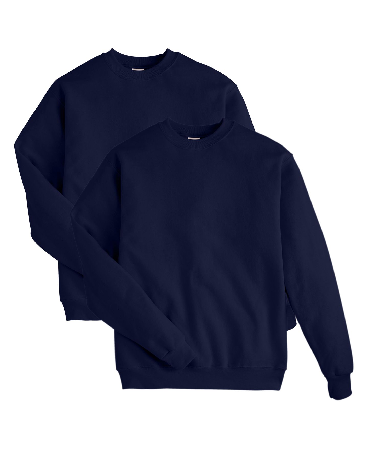 Мужской флисовый свитшот Hanes EcoSmart, набор из 2 шт, цвет: Чёрный — фото 10