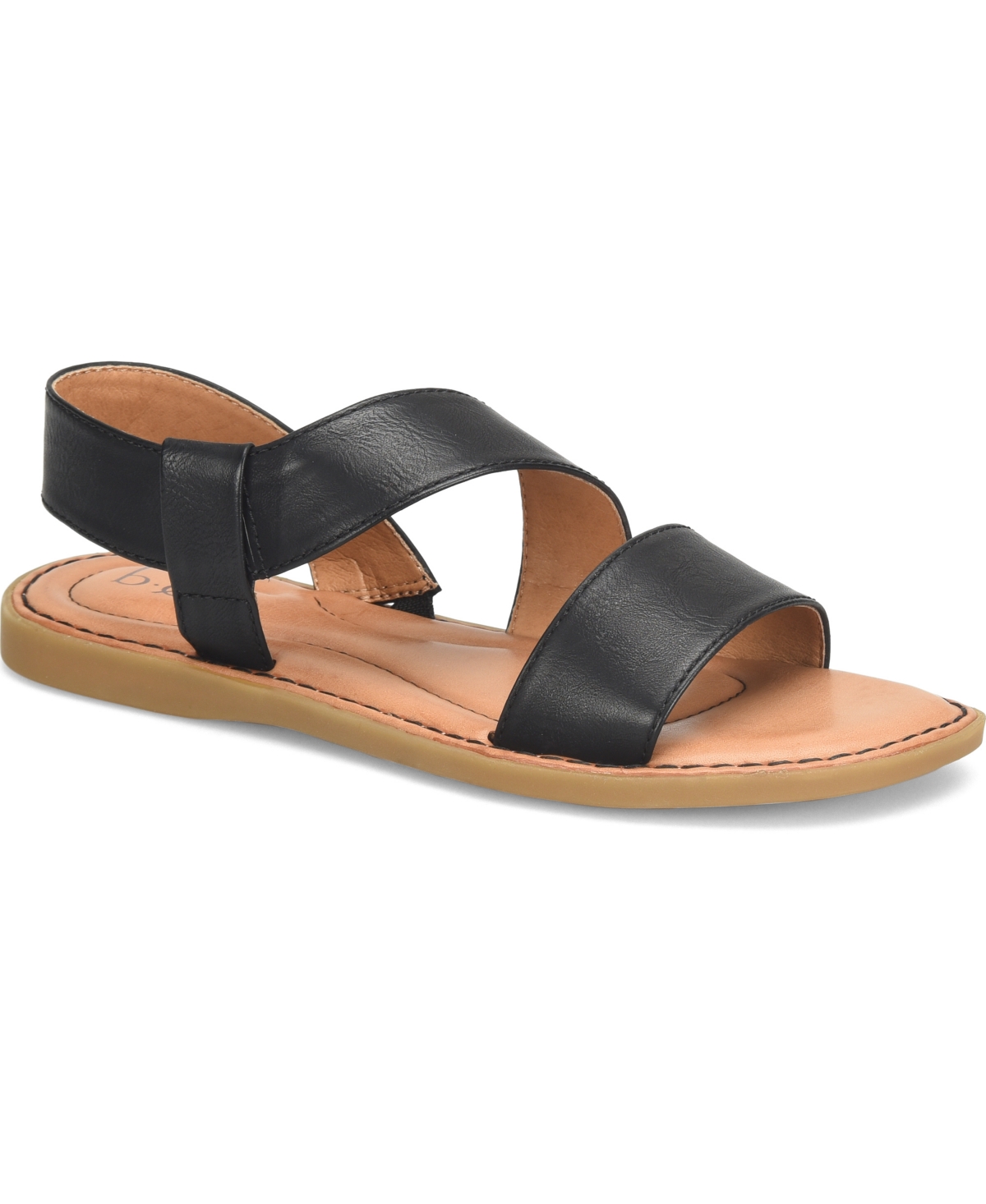 Shop B.o.c. Women's Kacee Criss Cross Flat Comfort Sandals In Black
