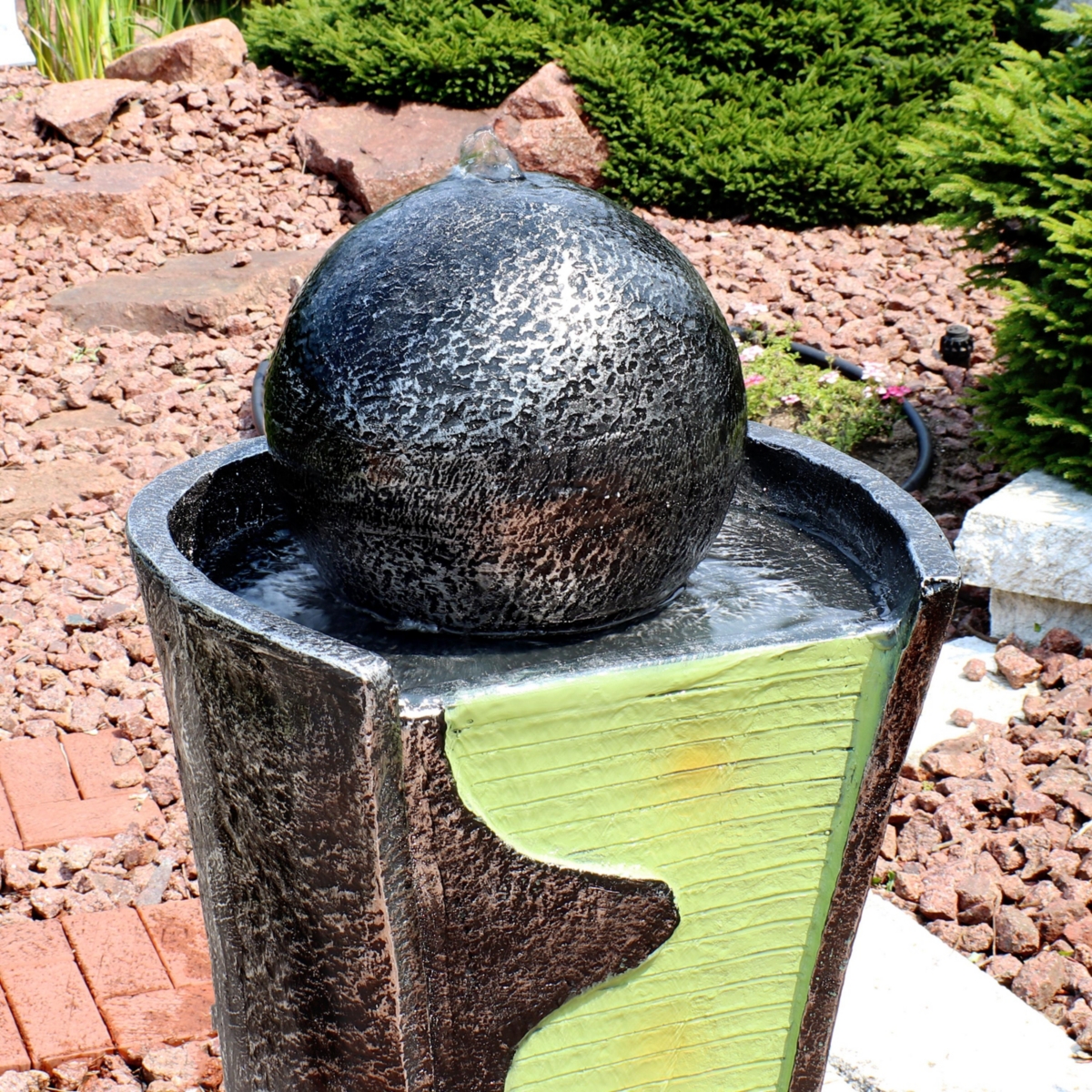 Sunnydaze Decor Electric Art Deco Rippling Stream Outdoor Water Fountain - 39 in