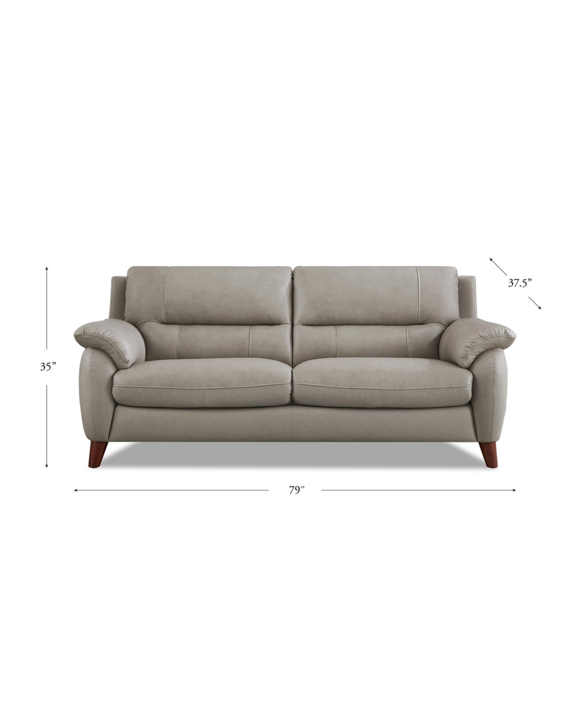 Lara Top Grain Leather Sofa