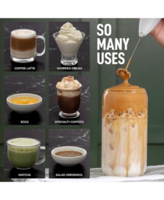 Powerful Milk Frother Wand Ultra Fast Handheld Drink Mixer