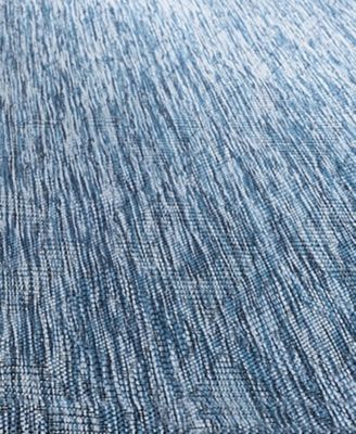 Courtyard CY8522 Navy 8' x 11' Sisal Weave Outdoor Area Rug