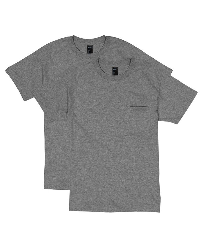 Hanes Beefy-T Unisex Pocket T-Shirt, 2-Pack - Macy's