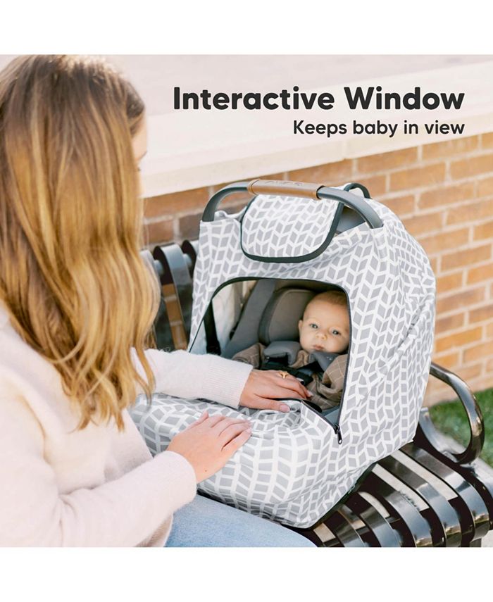 KeaBabies Warmzy Baby Car Seat Cover, Universal Stretch Fit Infant