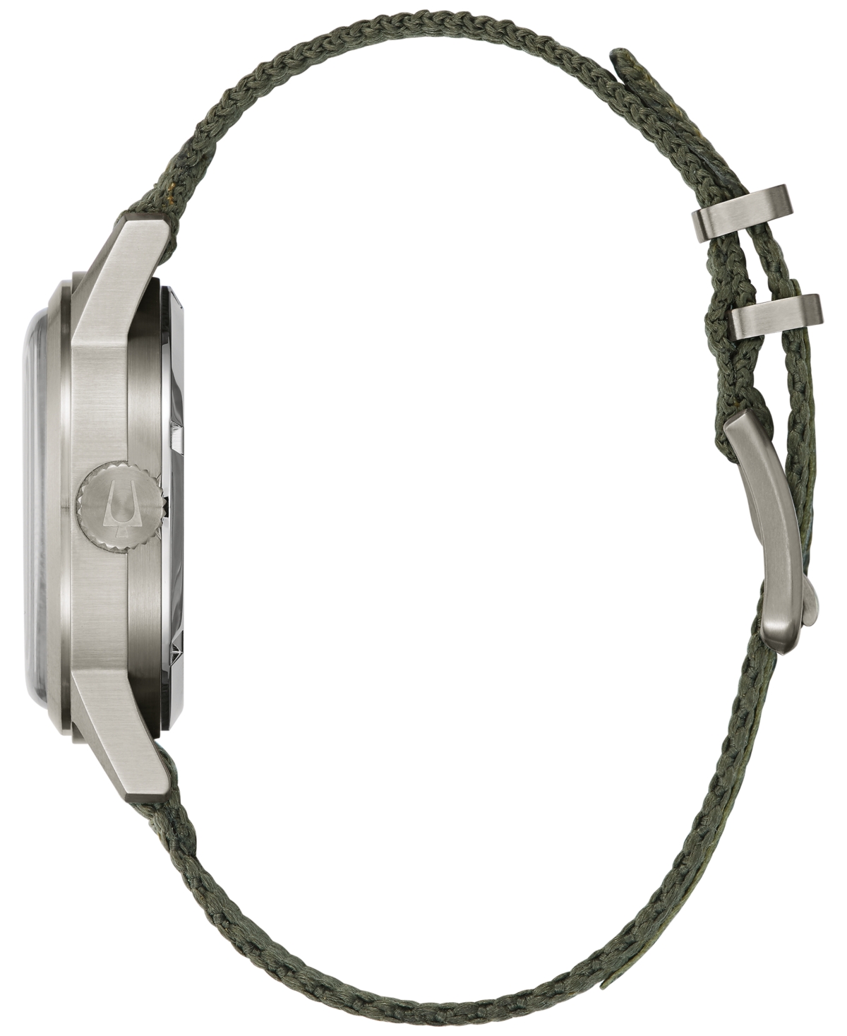 Bulova Men's Automatic Hack Green Nylon Strap Watch 38mm In No Color