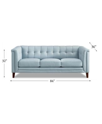 Arvo 84" Top Grain Leather Sofa