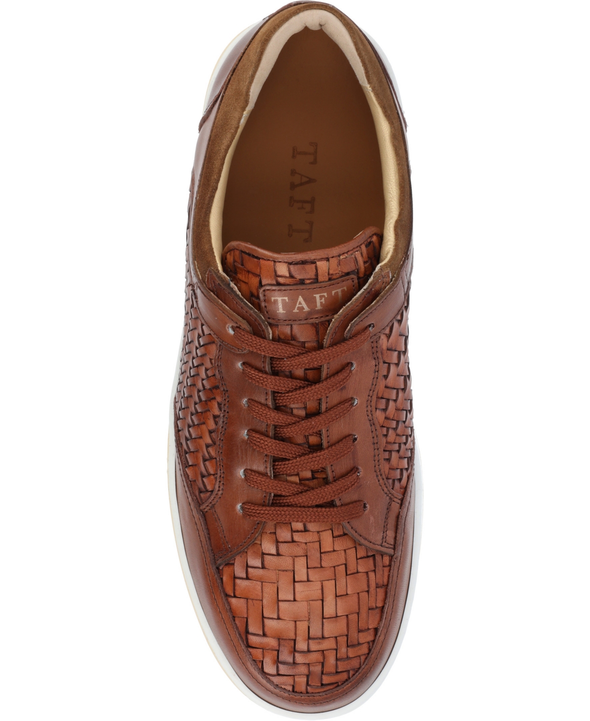 Shop Taft Men's The Rapido Low Sneaker In Brown Wove