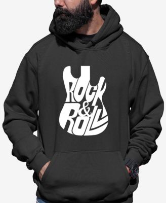 Rock And Roll Guitar - Men's Word Art Hooded Sweatshirt