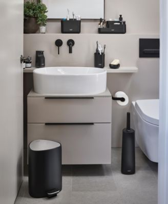 Matte Slim Compact Angled Soap Dish