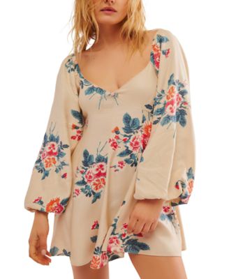 Free People - Women's Francesca Floral-Print Mini Dress