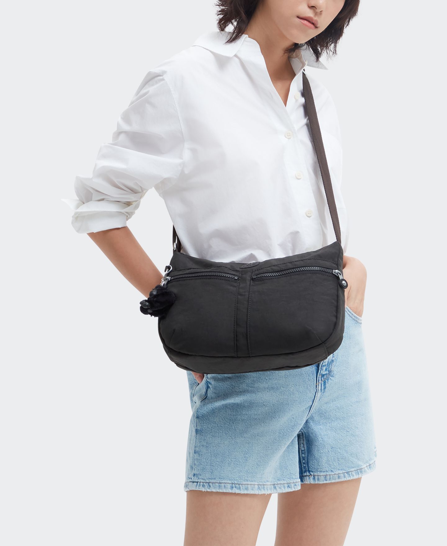 Женская сумка Kipling Izellah Medium Crossbody, цвет: Чёрный — фото 2