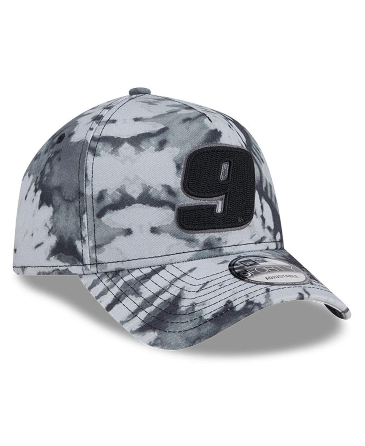 NEW ERA MEN'S BLACK CHASE ELLIOTT VICTORY BURNOUT 9FORTY ADJUSTABLE HAT 