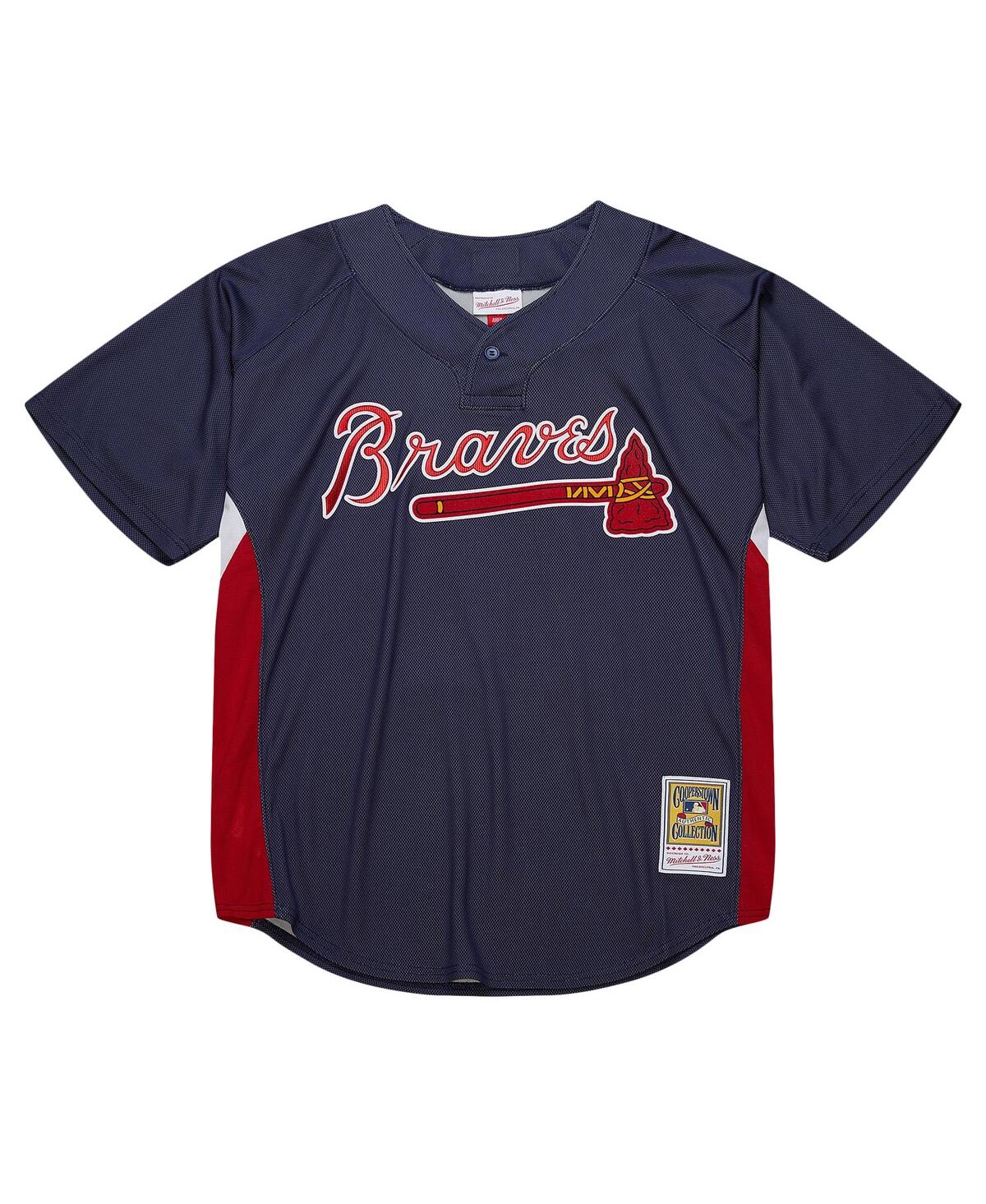 Mitchell Ness Men's Chipper JonesAtlanta Braves Cooperstown Collection 2007 Batting Practice Jersey - Navy