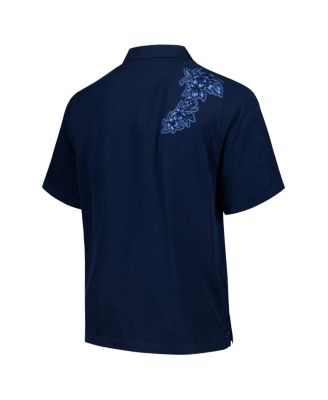 Men's Royal Buffalo Bills Hibiscus Camp Button-Up Shirt