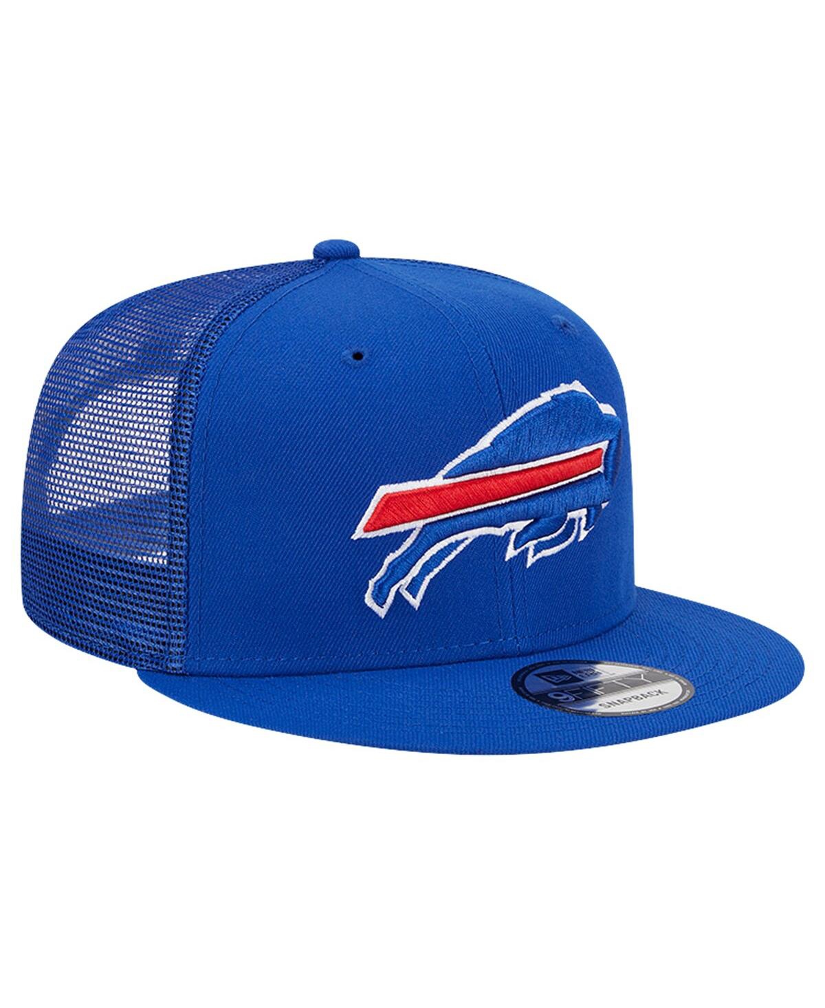 NEW ERA MEN'S ROYAL BUFFALO BILLS MAIN TRUCKER 9FIFTY SNAPBACK HAT 