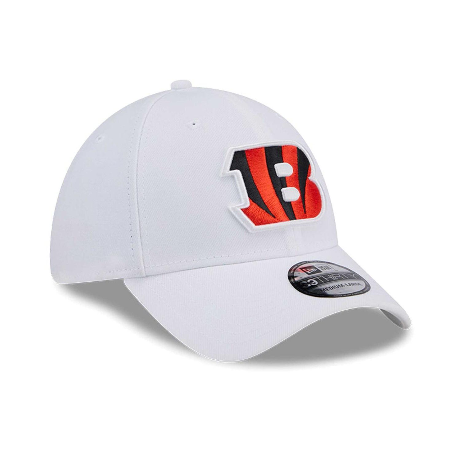 Men's White Cincinnati Bengals Main 39Thirty Flex Hat