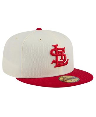 Men's White St. Louis Cardinals Cooperstown Collection Chrome 59Fifty Fitted Hat