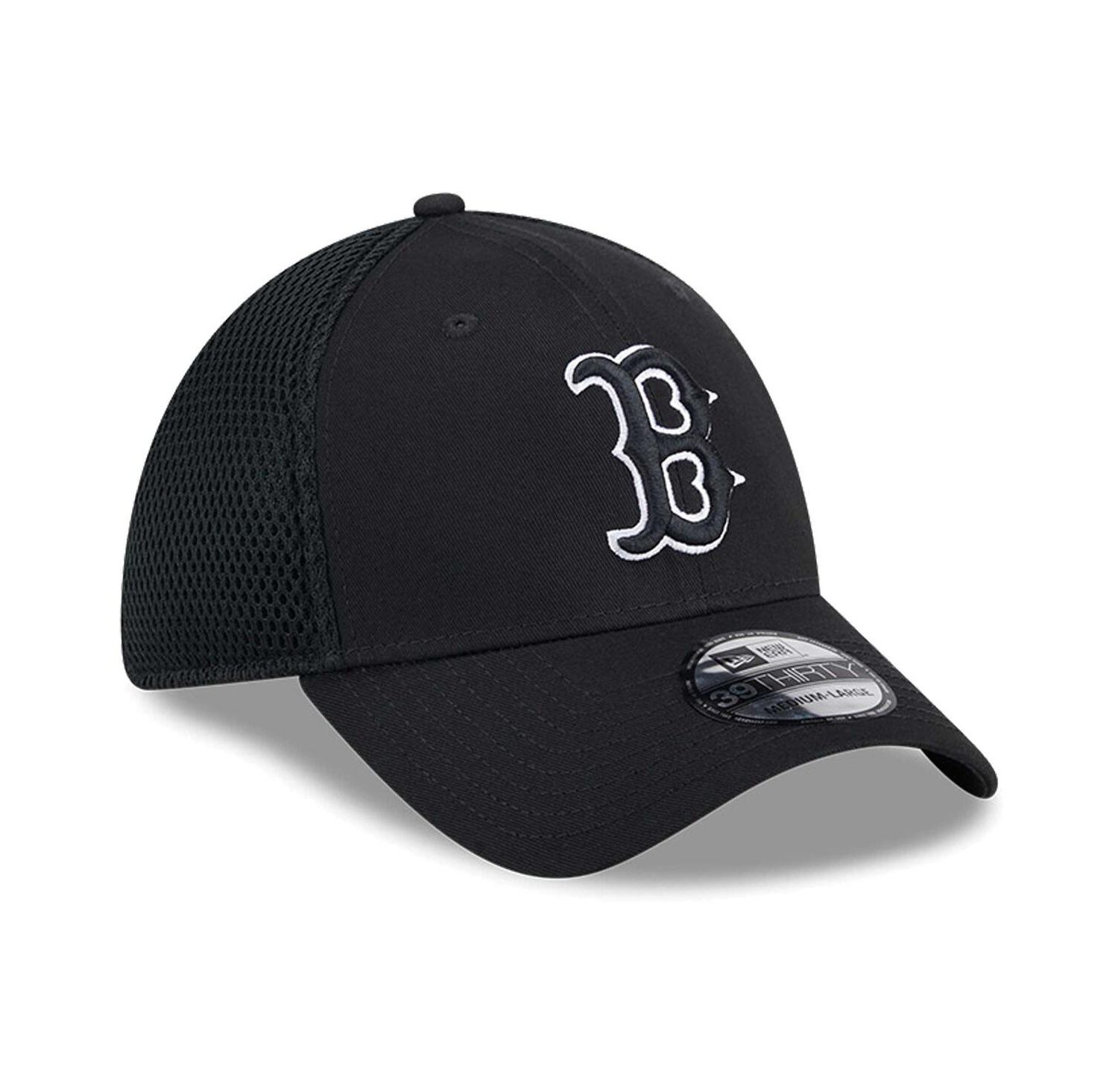 Men's Boston Red Sox Evergreen Black White Neo 39Thirty Flex Hat