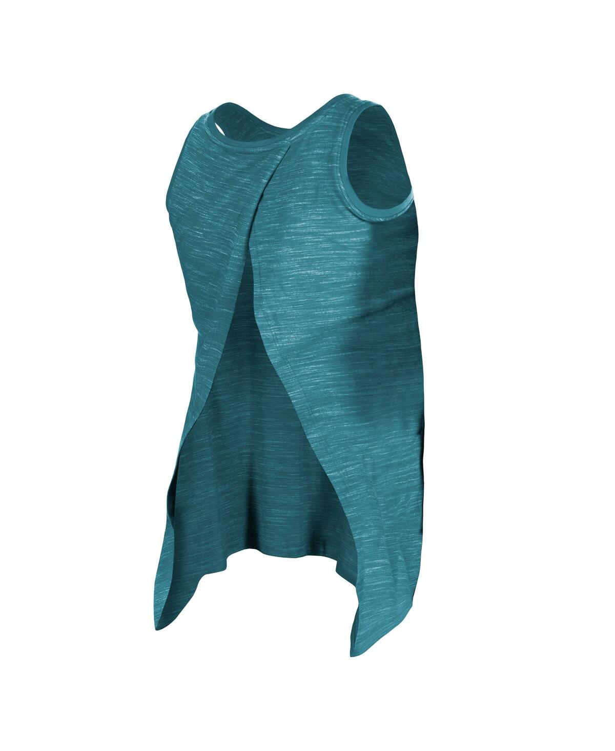 NEW ERA WOMEN'S MIDNIGHT GREEN PHILADELPHIA EAGLES PLUS SIZE SPACE DYE ACTIVE TANK TOP 