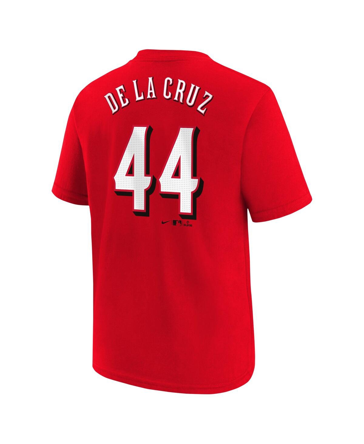 Nike Youth Elly De La Cruz Red Cincinnati Reds Home Player Name Number T-shirt In Red