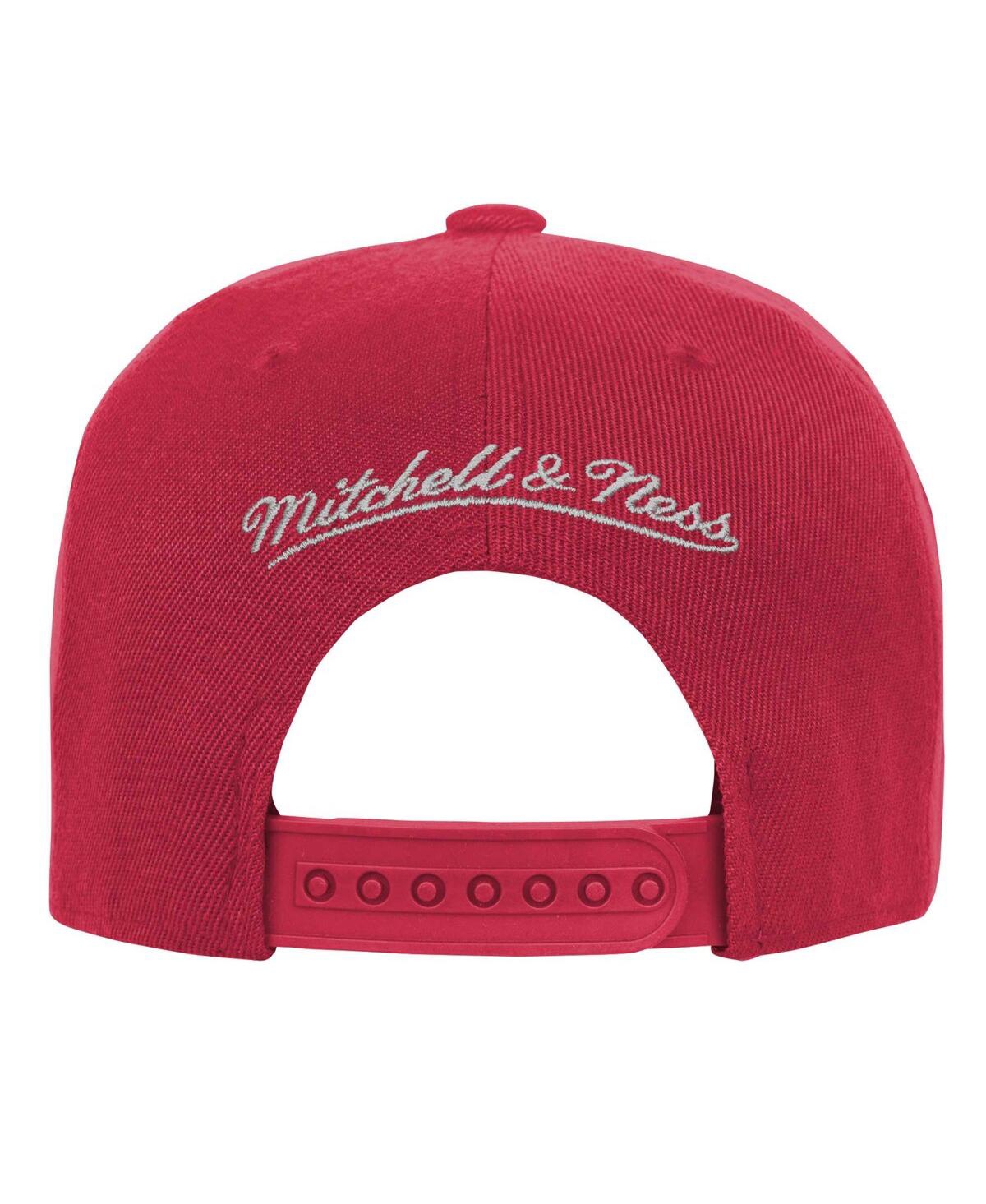 Mitchell & Ness Mitchell Ness Youth White/crimson Alabama Crimson Tide Retro Sport Color Block Script Snapback Hat In White Crim