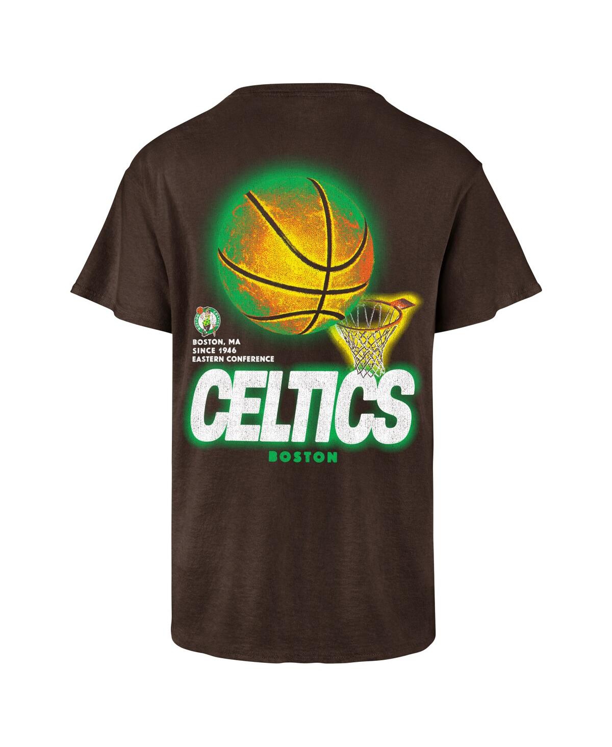Shop 47 Brand Men's Brown Boston Celtics Vintage-like Tubular Dagger Tradition Premium T-shirt