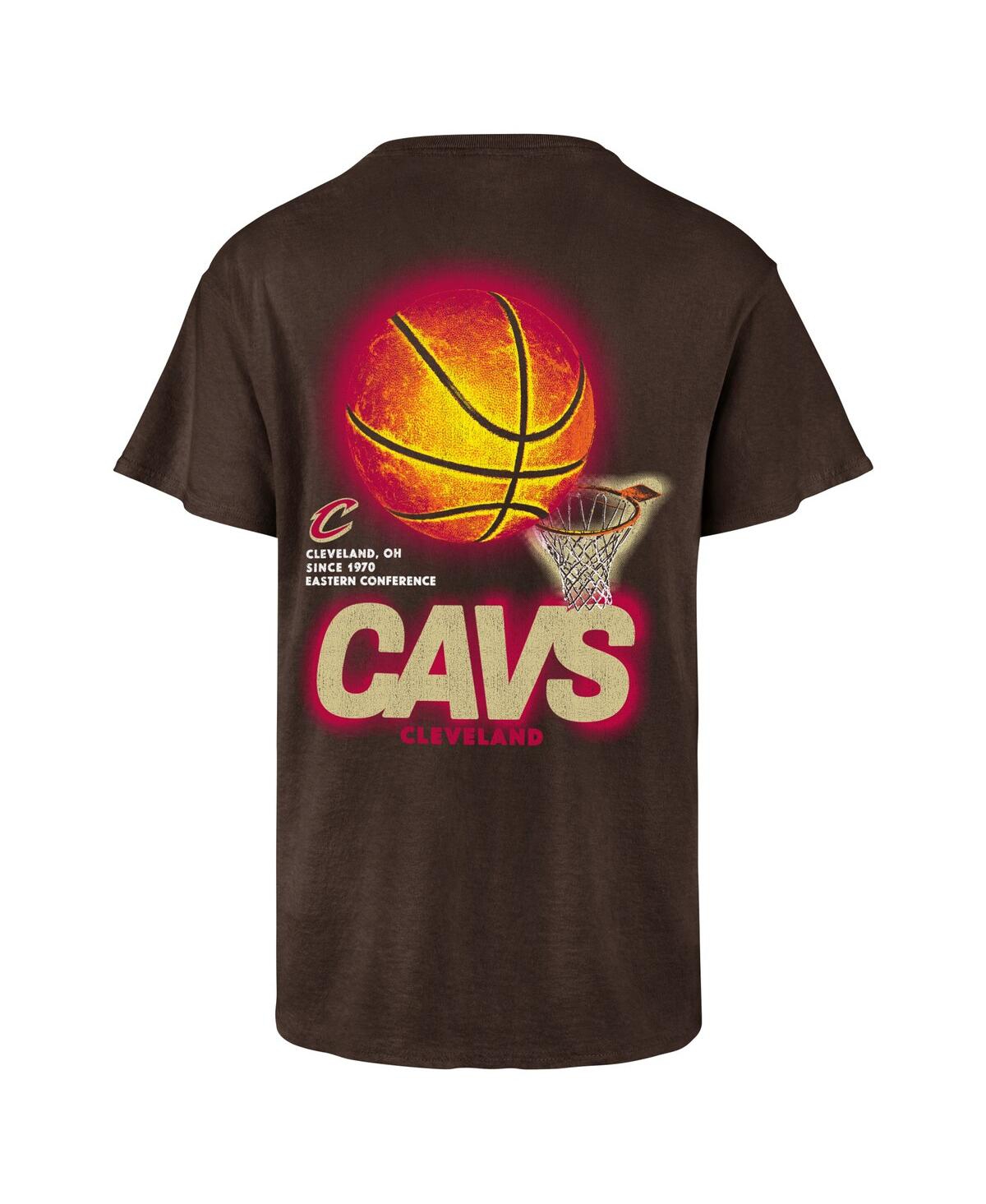 Shop 47 Brand Men's Brown Cleveland Cavaliers Vintage-like Tubular Dagger Tradition Premium T-shirt