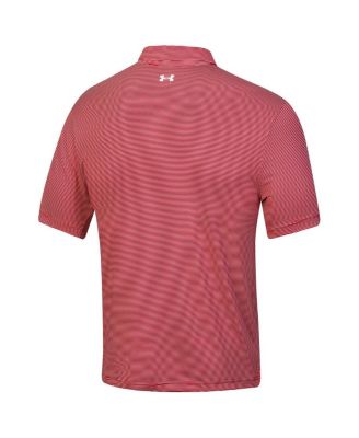 Men's Red Arnold Palmer Invitational T2 Green Bridge Stripe Polo
