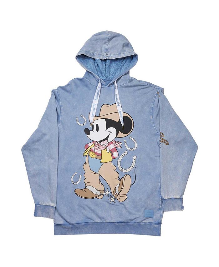 Loungefly Unisex Blue Mickey Mouse Western Pullover Hoodie Macy's