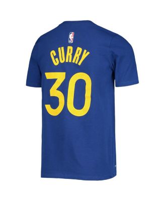 Youth Stephen Curry Royal Golden State Warriors Logo Name Number Performance T-Shirt