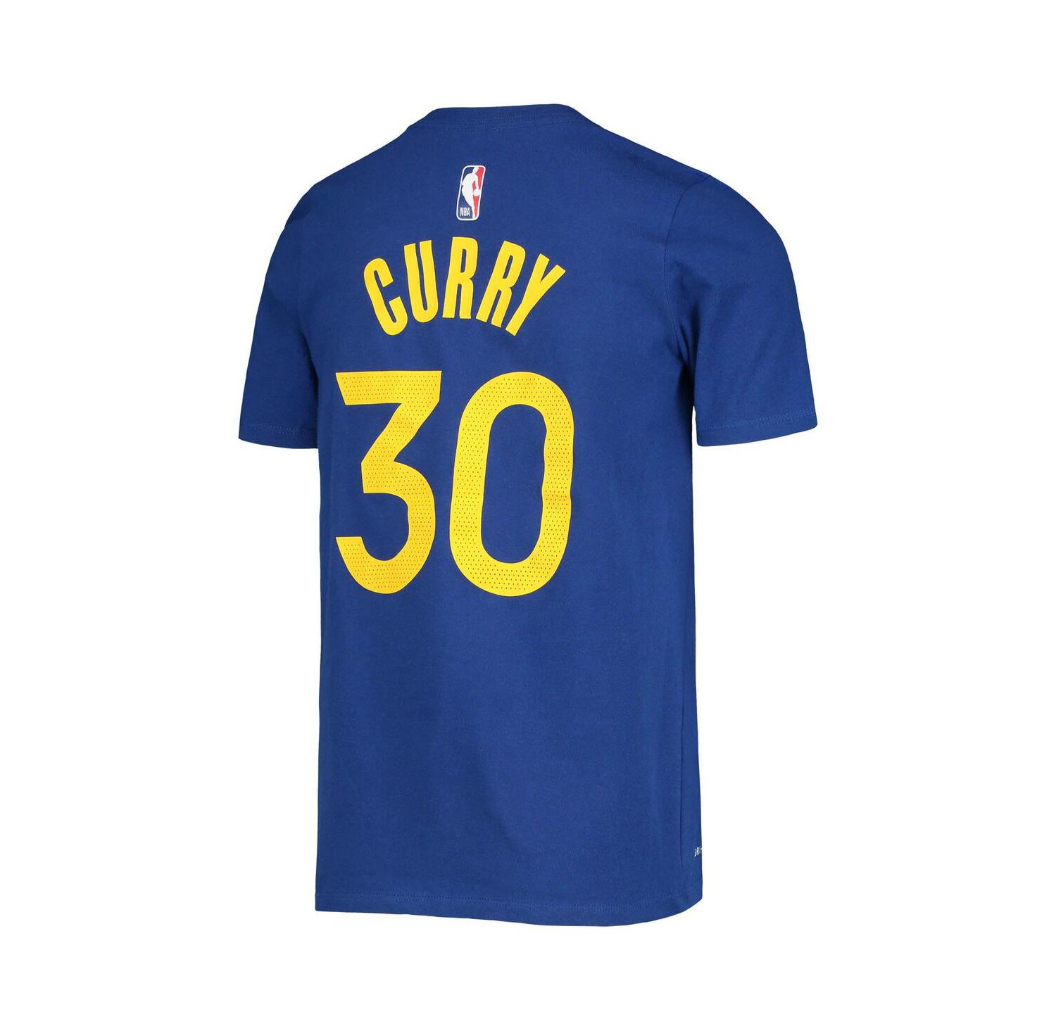 Youth Stephen Curry Royal Golden State Warriors Logo Name & Number Performance T-Shirt