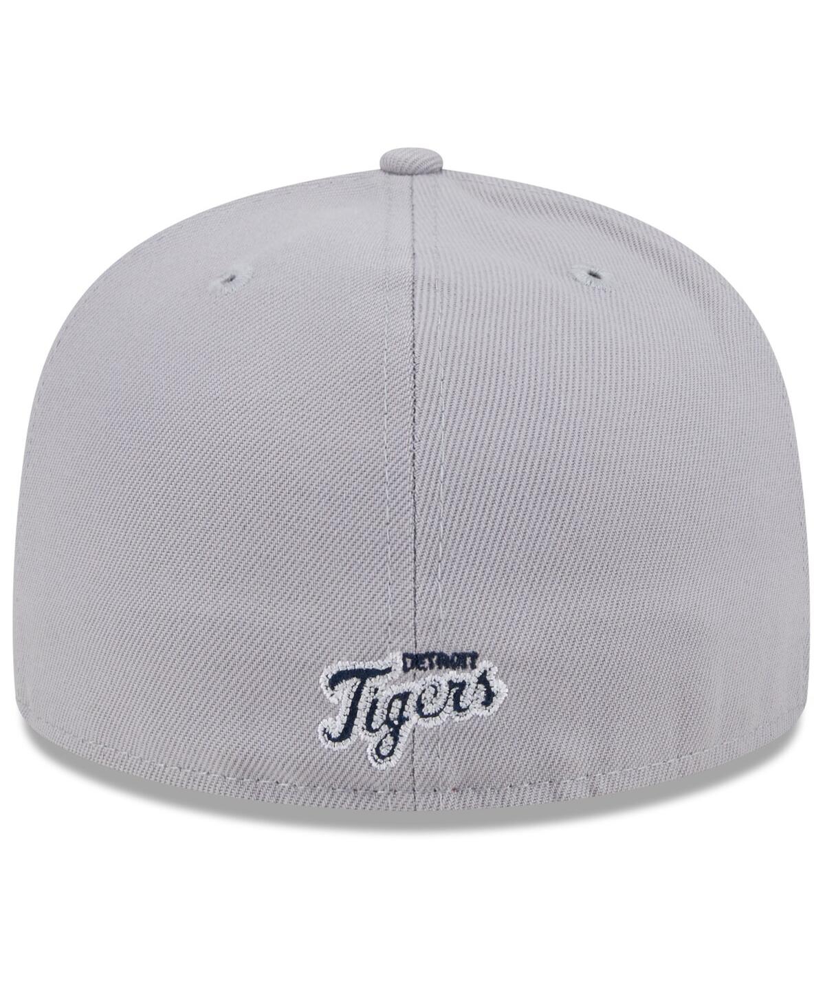 New Era Men's Navy/gray Detroit Tigers Gameday Sideswipe 59fifty Fitted Hat In Navy Gray