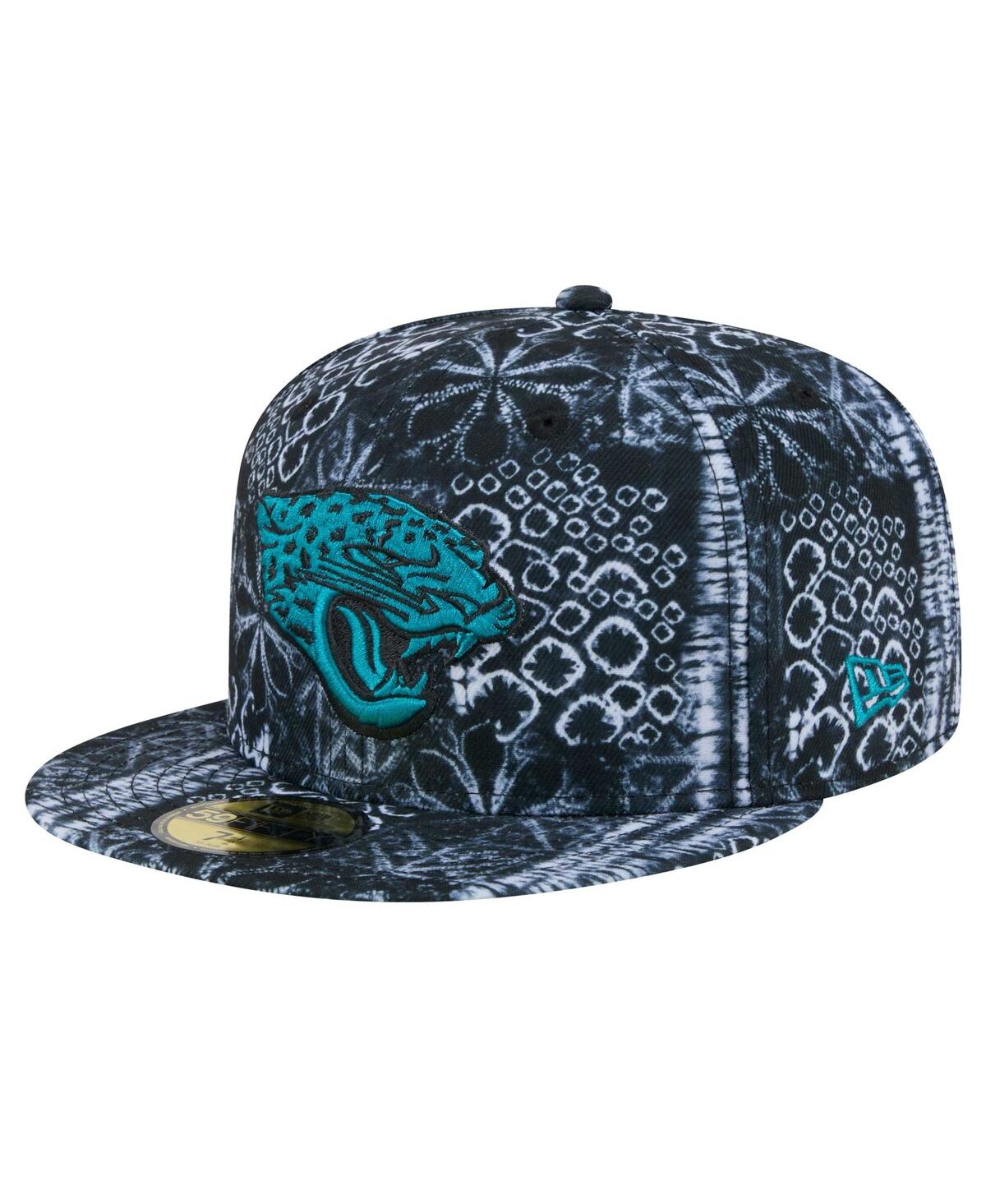 Shop New Era Men's Black Jacksonville Jaguars Shibori 59fifty Fitted Hat