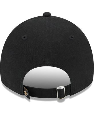 Women's Black New Orleans Saints Leaves 9Twenty Adjustable Hat